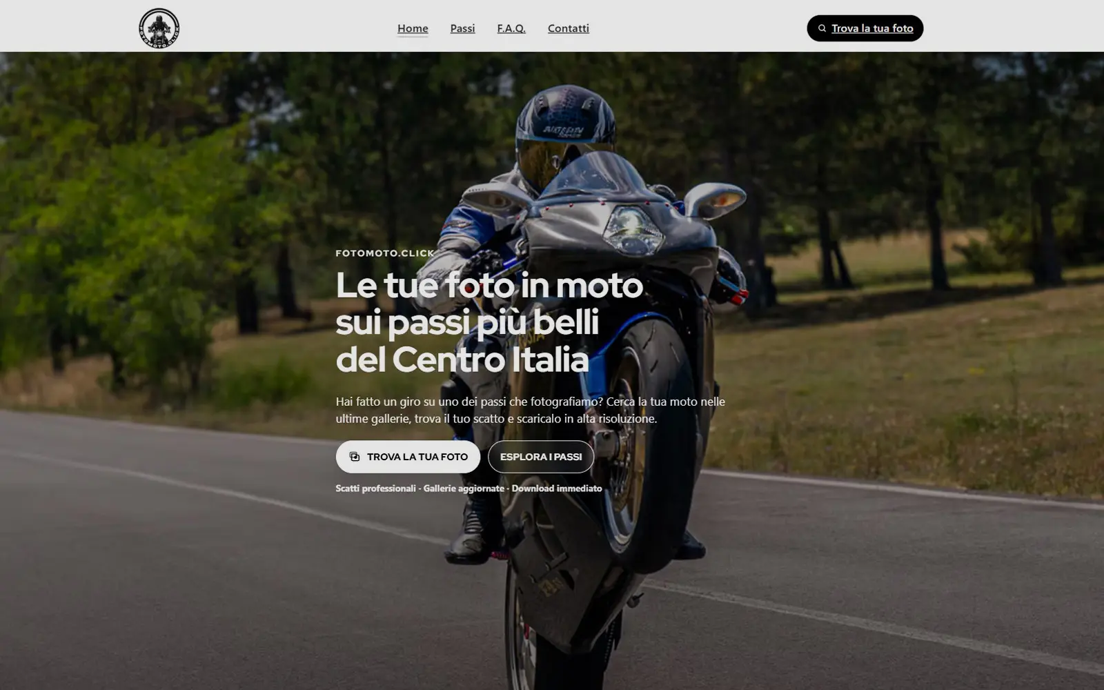 Case study FotoMoto.click, e-commerce per la vendita di fotografie moto nei passi del Centro Italia